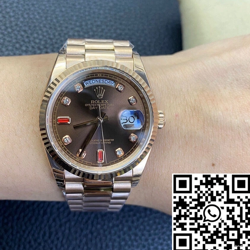 Day Date Rose Factory EW Rolex Gold 118235 1120